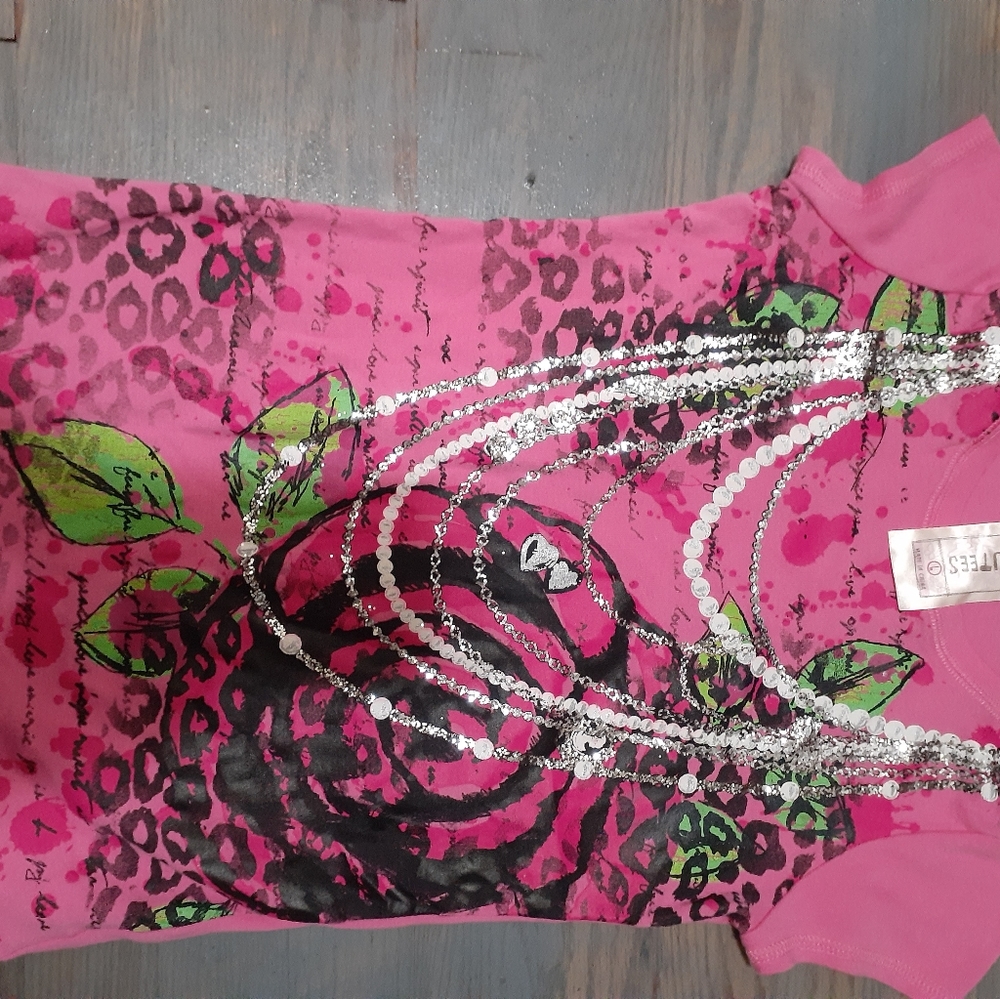 Beautee Pretty Pink Short Sleeve Girl Shirt